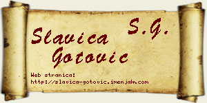 Slavica Gotović vizit kartica